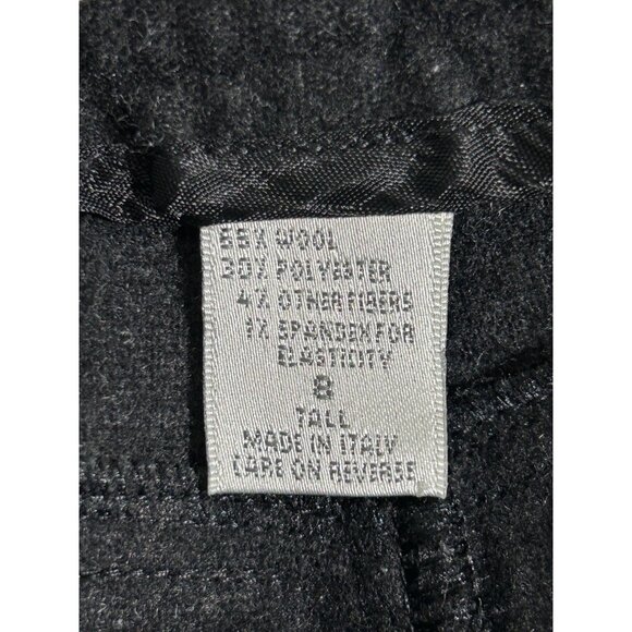 Hugo Buscati Collection Women's Wool Blend Straight Leg Pant in Black -Sz 8 Tall - Picture 4 of 5